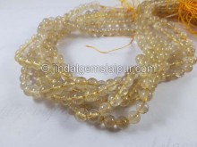 Golden Rutile Smooth Round Beads